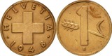 Elvetia 1948 - 1 rappen, circulata