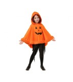 Poncho dovleac cu gluga pentru copii, marime universala, portocaliu
