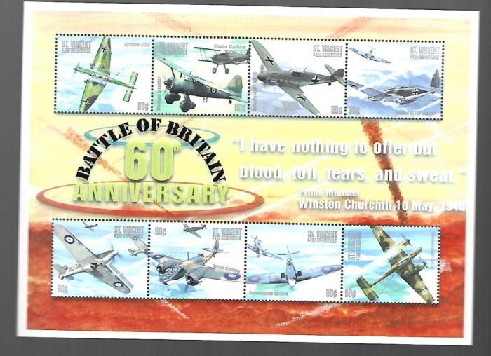 st vincent avioane mnh