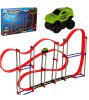 Set Pista de masinute antigravitatie, din 120 elemente, cu masinuta pe baterie, KIK
