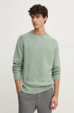 Pepe Jeans pulover din amestec de lana CRED barbati, culoarea verde, light, PM702480
