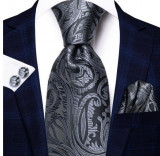 Set cravata + batista + butoni - matase - model 569