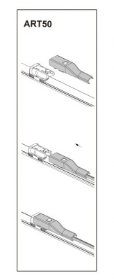 Stergator parbriz sofer AUDI A4 11 2007- COD:ART50 24 foto