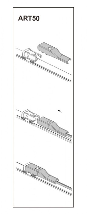 Stergator parbriz sofer AUDI A4 11 2007- COD:ART50 24