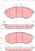 Set placute frana,frana disc HYUNDAI SONATA IV (EF) (1998 - 2005) TRW GDB3256