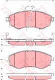 Set placute frana,frana disc HYUNDAI SONATA IV (EF) (1998 - 2005) TRW GDB3256