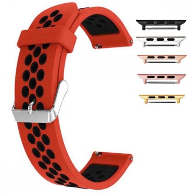Curea din silicon compatibila cu Apple Watch 10, 46mm, Black Lava foto