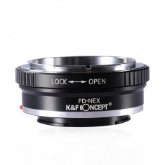 K&amp;amp;F Concept FD-NEX adaptor montura Canon FD la Sony E-Mount (NEX) KF06.071 foto