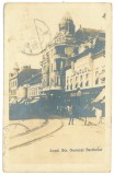 4878 - ARAD, Shopping Street, Romania - old postcard, real Photo - used