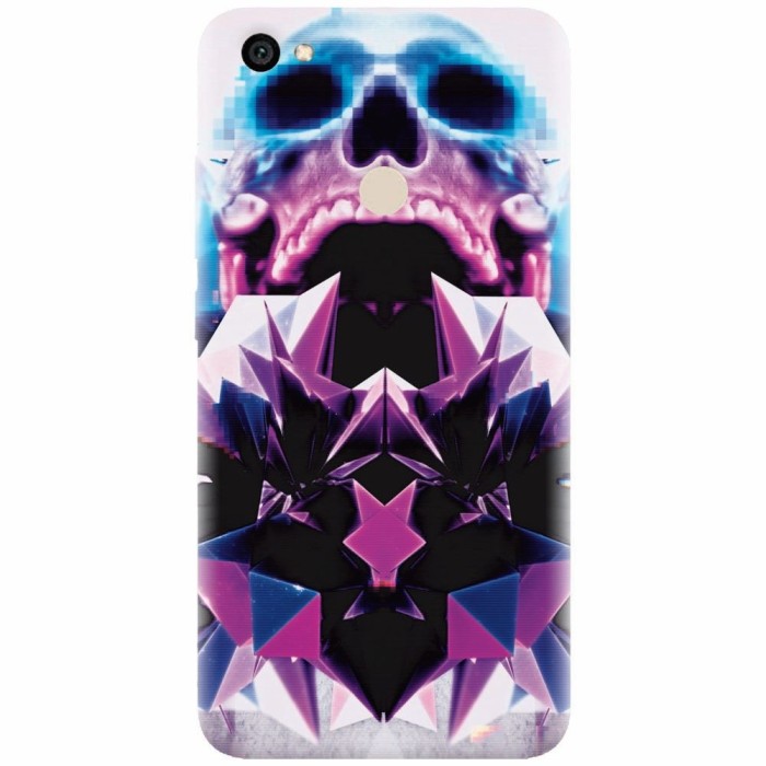 Husa silicon pentru Xiaomi Redmi Note 5A, Abstract Framed Skull