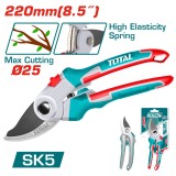 Foarfeca pentru crengi TOTAL 220 mm, lama SK5, acoperire teflon