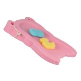 Burete Suport pentru Cada Roz model Ursulet si 2 Bureti de Baie 50x30x4cm