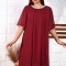 Rochie de voal Karola Marsala - 60Marimea