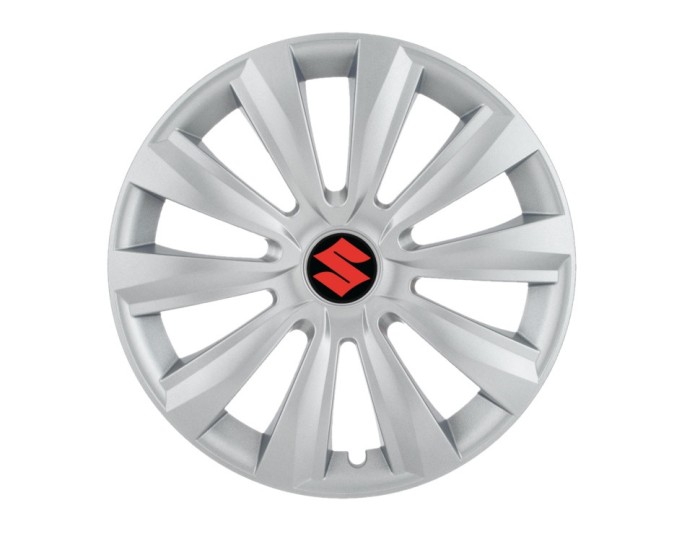 Set 4 capace roti Delta cromat R14 pentru gama auto Suzuki