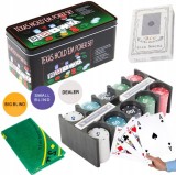 Set poker Profesional Texas Hold&#039;em, 200 jetoane, 2 pachete carti de joc