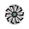 Set 4 capace roti Fox Gri-Negru R14 Compatibil Cu Skoda, Autohelix MSA