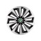 Set 4 capace roti Fox Gri-Negru R14 Compatibil Cu Skoda