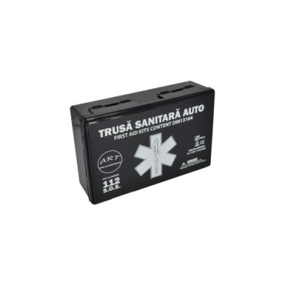 Trusa medicala prim ajutor in cutie de plastic ART omologata RAR Automotive TrustedCars foto
