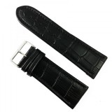 Cumpara ieftin Curea Ceas Piele Naturala Neagra 26mm 28mm 30mm Time Veranda WZ3413 Croco Mata