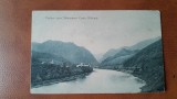 Carte postala, vedere spre Manastirea Cozia Valcea, 1909