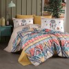 Lenjerie de pat ranforce clasy king size (boho), Ralex Pucioasa