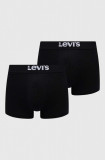 Levi&#039;s boxeri 2-pack bărbați, culoarea negru 37149.0805-001