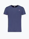 Cumpara ieftin Tricou barbati din bumbac cu decolteu la baza gatului, Bleumarin, L