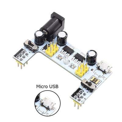 MB102 cu micro USB / breadboard power supply module 3.3V 5V solderless (m.2788C) foto