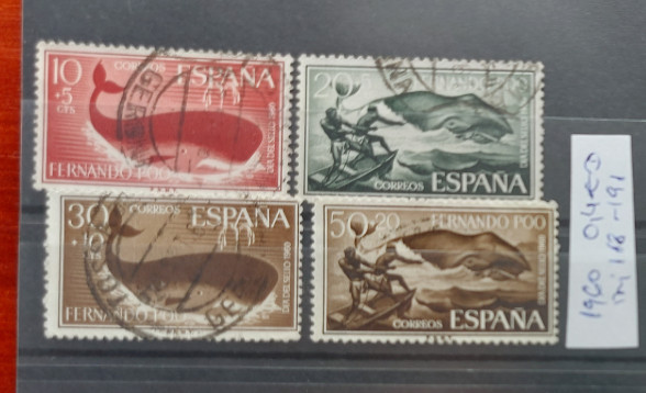 TS21 - Timbre serie Spania 1960 Mi168-191 Fernando Poo