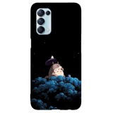 Husa compatibila cu Oppo A74 model Lovely Totoro, Silicon, TPU, Viceversa, Transparent, Carcasa