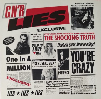 Guns N&amp;#039; Roses &amp;ndash; G N&amp;#039; R Lies, LP, Europe, stare acceptabila (G+) foto