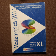 MATEMATICA MANUAL PENTRU CLASA A XI M1 I DRAGHICESCU,ILIE IAMBOR