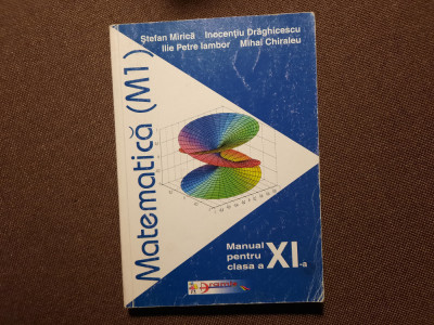 MATEMATICA MANUAL PENTRU CLASA A XI M1 I DRAGHICESCU,ILIE IAMBOR foto