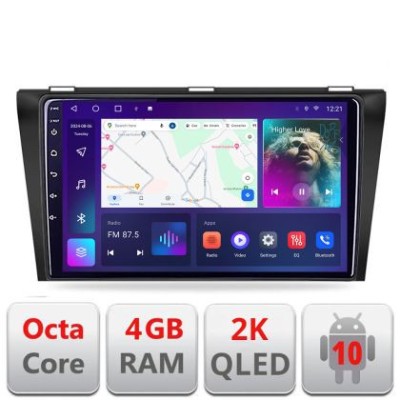 Navigatie Mazda 3 2009-2014 C-034 Android Octa Core Ecran 2K QLED GPS 4G 4+32GB 360 KIT-034+EDT-E409-2K CarStore Technology foto