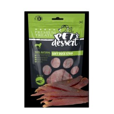 Pet s Desert, Recompense pentru caini, Dog Soft Duck Strip LSD-02, 80g foto
