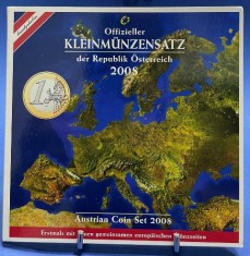 AUSTRIA 2008 - Set monetarie 1 cent-2 euro -folder/ BU