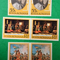 TIMBRE ROMANIA MNH LP889/1975 375ani prima unire Mihai Viteazul -Pereche