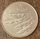 C50 - Moneda foarte veche - Islanda - 10 coroane / kronur - 1996