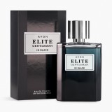Apa de toaleta Avon Elite Gentleman In Black 75 ml , oriental-lemnoasa pentru barbati, cu note de piper negru, vanilie si lemn de cedru, perfecta pent