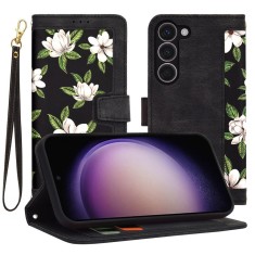 Husa personalizata fete Samsung Galaxy S23 Techsuit FlipCraft, negru foto