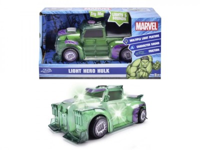 Jada Marvel Masinuta Light Hero Hulk Cu Sunete Si Lumini Scara 1:32 foto