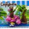 Set constructie Capybara pe floare de lotus - 99 piese, model 85079