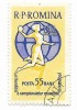 Romania (190) - A II-a editie a C.M. Feminine de handbal in 7, 1962 - obliterata, Sport, Stampilat
