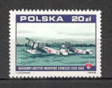 Polonia.1988 70 ani Independenta-Avion MP.219, Nestampilat