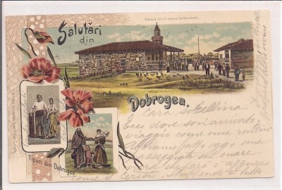 Carte postala circulata in anul 1899 Dobrogea foto