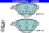 ATE 13.0470-9004.2 ATE Ceramic set placute frana,frana disc