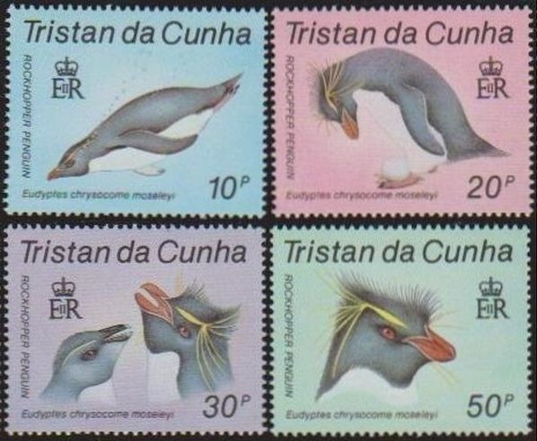 TRISTAN DA CUHNA - 1987 - FAUNA - pinguin