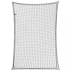 vidaXL Plasă de remorcă cu funie elastică, negru, 5x3,5 m, PP