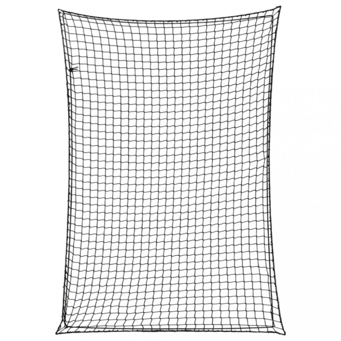 Plasă de remorcă cu funie elastică, negru, 5x3,5 m, PP