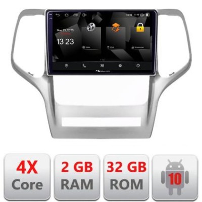 Navigatie Jeep Gran Cherokee 2011-2013 5230-GRCHE Android Ecran 720P Quad Core 2+32 carplay android auto CarStore Technology foto